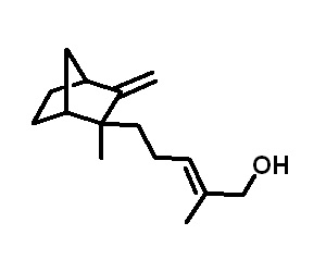 Chemical Structure of beta-Santalol